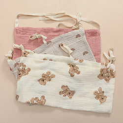 Baby Crib Storage Bag Cotton Multifunctional Newborn Bed Headboard Organizer