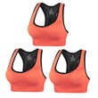 3pack Sports Bra Cut Out Back Gym Yoga Top
