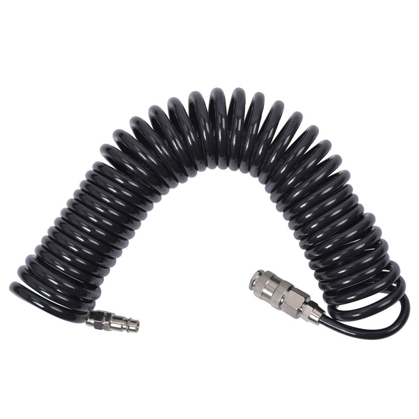 Heavy Duty 6M Air Line Airhose Coiled Compressor Tool 1/4" BSP 10KG/CM²