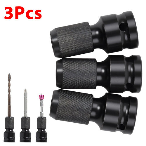 For Impact 1/2 inch Square To 1/4 inch Hex Ratchet Socket