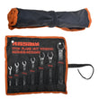 Flare Nut Spanner Set 7pc Brake Pipe Gas Fuel Spanner Flare Wrench