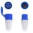 Mains Hook Up Site 3 Pin Plug & Socket 230V 16A IP44 Camping Caravan Motorhome