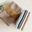 35x35cm 4PCS Home Kitchen Waffle Pattern Tea Towel Absorbent Dish Cleaning Towel