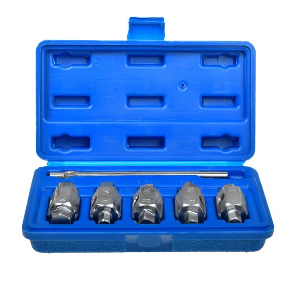 Drain Plug Key Set 6PCS Double Ended Oil Sump Axle Gearbox Drain Plug Tool