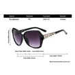 3pack Women Vintage Oversized Sunglasses