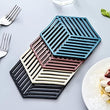 4pcs Home Heat Insulation Silicone Mat