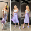 Women High Waist Solid Maxi Satin Skirt