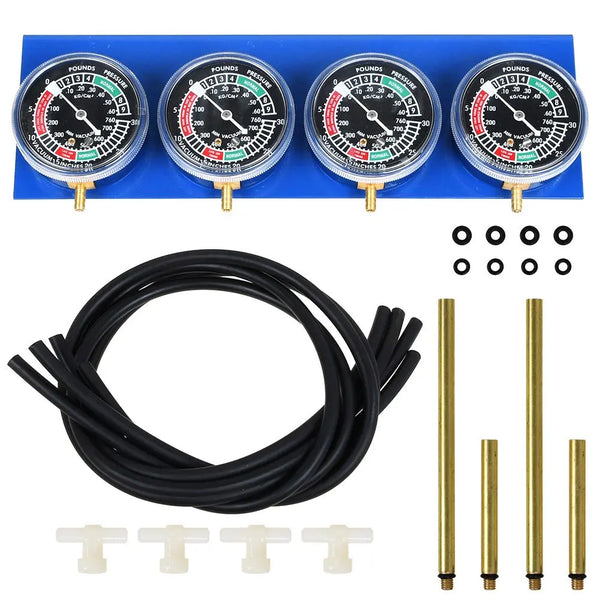 Motorcycle Carb Carburetor Vacuum Balancer Gauges Balancing 4 Cylinder