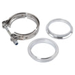V-BAND CLAMP + FLANGES COMPLETE STAINLESS STEEL EXHAUST TURBO HOSE