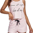 Women's Sleeveless Top Short Pants Pajamas Set
