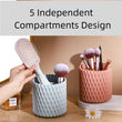 Rotating Plastic Makeup Brush Holder Organizer