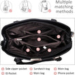 Women  PU Leather Top Handle Satchel Shoulder Bag
