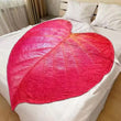 Soft  Large Leaf Shape Blanket Soft