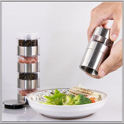 Multi-Layers Pepper Grinder Stainless Steel Manual Salt and Pepper Mill