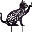 Cat Planter Acrylic Stakes Lawn Art