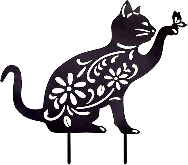 Cat Planter Acrylic Stakes Lawn Art