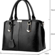 Women  PU Leather Top Handle Satchel Shoulder Bag