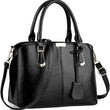 Women  PU Leather Top Handle Satchel Shoulder Bag