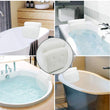 Bathtub Pillow with 4D Air Mesh