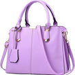 Women  PU Leather Top Handle Satchel Shoulder Bag