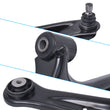 FORD FIESTA MK6 08-17 FRONT LOWER SUSPENSION WISHBONE CONTROL ARMS PAIR X2