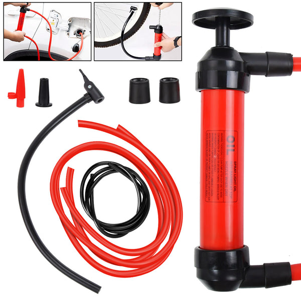 Transfer Siphon Syphon Air Pump Fuel Oil Water Liquid Fluid Extractor