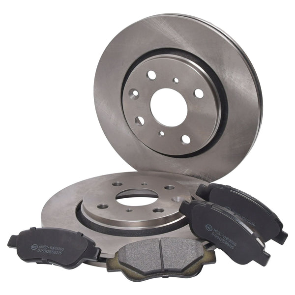 Brake Discs & Brake Pads 247mm Front for Citroen Peugeot Toyota C1 107