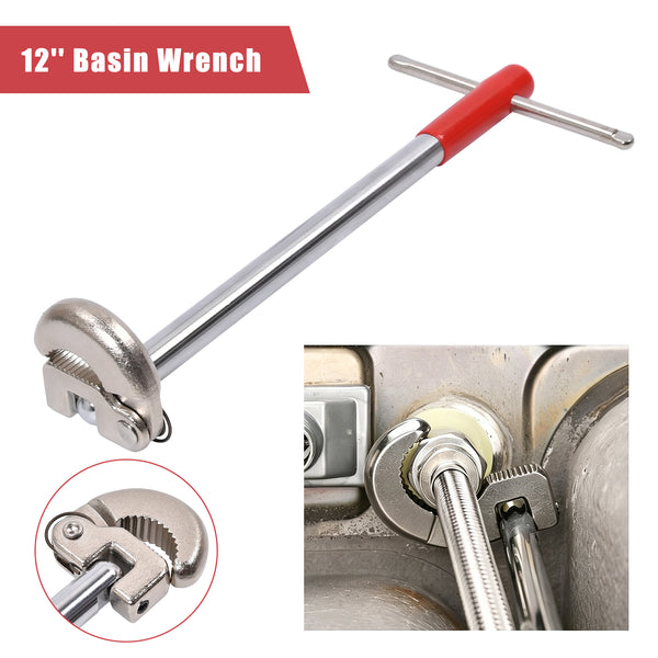 Adjustable Basin Wrench Tap Nut Spanner Voche Plumbers