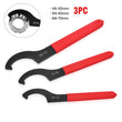 3x Heavy Duty Metal Motorcycle Shock Absorber C Spanner Wrench Bike Repair Tool