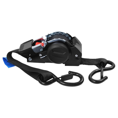 4x Automatic ratchet straps with hooks, 25mm x 3m