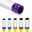 Thin Wall Impact Socket Set 1/2" Deep Alloy Locking Wheel Nylon Sleeved