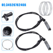 2x Rear Wheel ABS Speed Sensor For BMW 1 Series E81 + 2 ABS Ring Kit