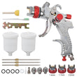 Spray Gun Paint Gun Kit HVLP Gravity Feed Air 1.4mm 1.7mm 2mm 3 Nozzles