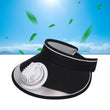 Summer Wide Brim Adjustable Hat with Mini Fan