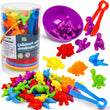 1 Set Animal Counting Toy Colorful Educational Creative Rainbow Counting Toy