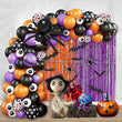 Halloween Wreath and  153pcs Halloween Balloon Garland Arch Kit Set