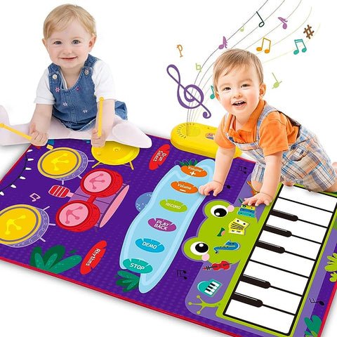 2 in 1 Piano Mat & Drum Mat Learning Toy
