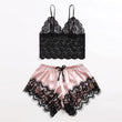 4PCS Women's Satin Pajamas Nightdress Lingerie Robes Underwear Sleepwear Set