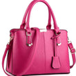 Women  PU Leather Top Handle Satchel Shoulder Bag