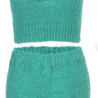 Autumn Winter Crop Top+Short Pants+Coat 3 Pieces Suit Fleece Loungwear