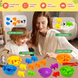 1 Set Animal Counting Toy Colorful Educational Creative Rainbow Counting Toy
