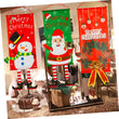 Christmas Door Sign Decorative House Flag Christmas Door Window Banner