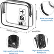 Clear Toiletry Bag with Zippers Travel Cosmetic Makeup Bag