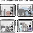 Clear Toiletry Bag with Zippers Travel Cosmetic Makeup Bag