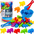 1 Set Animal Counting Toy Colorful Educational Creative Rainbow Counting Toy