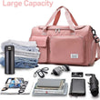 Sports Gym Bag with Wet Pocket & Shoes Compartment Waterproof Duffel Bag Large Capacity Travel Bag