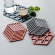 4pcs Home Heat Insulation Silicone Mat