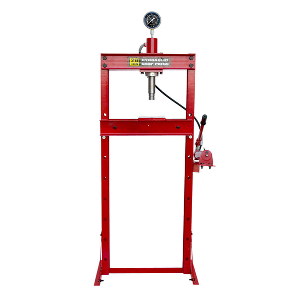HYDRAULIC WORKSHOP PRESS / SHOP PRESS WITH GAUGE / FLOOR MOUNTED UNIT