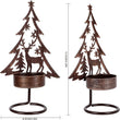 Set of 6 Tea Light Candle Holders Christmas Decoration
