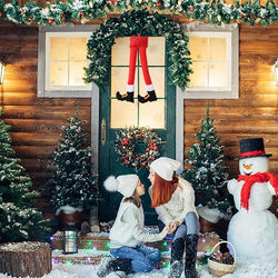 Santa Claus Hanging Legs Christmas Car Decoration